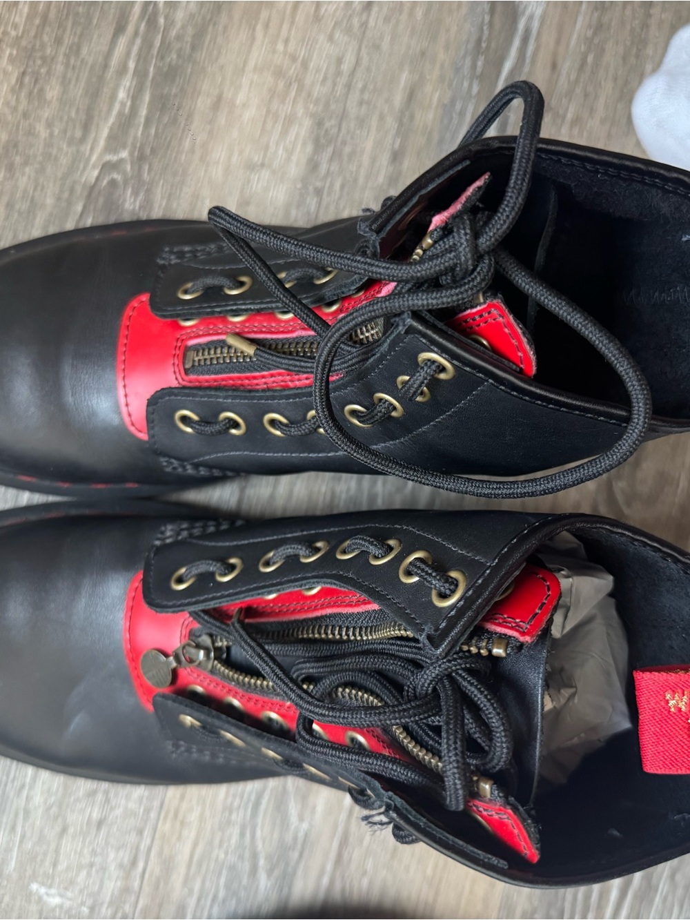 Dr. Martens 1460 Year of the Rabbit Leather Lace Up Boots Black Men 7/ Women 8 - Picture 7 of 8